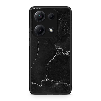 Xiaomi Redmi Note 14S Marble Black θήκη από τη Smartfits με σχέδιο στο πίσω μέρος και μαύρο περίβλημα | Smartphone case with colorful back and black bezels by Smartfits