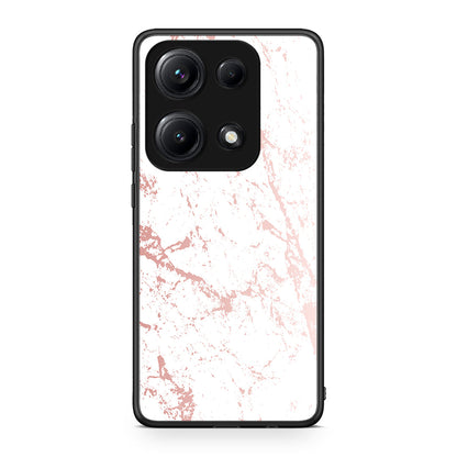 116 - Xiaomi Redmi Note 14S Pink Splash Marble case, cover, bumper