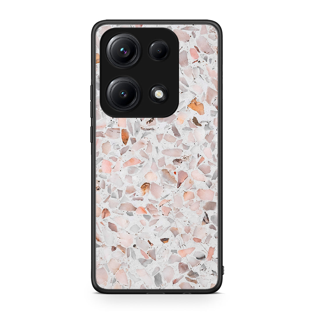 Xiaomi Redmi Note 14S Marble Terrazzo θήκη από τη Smartfits με σχέδιο στο πίσω μέρος και μαύρο περίβλημα | Smartphone case with colorful back and black bezels by Smartfits