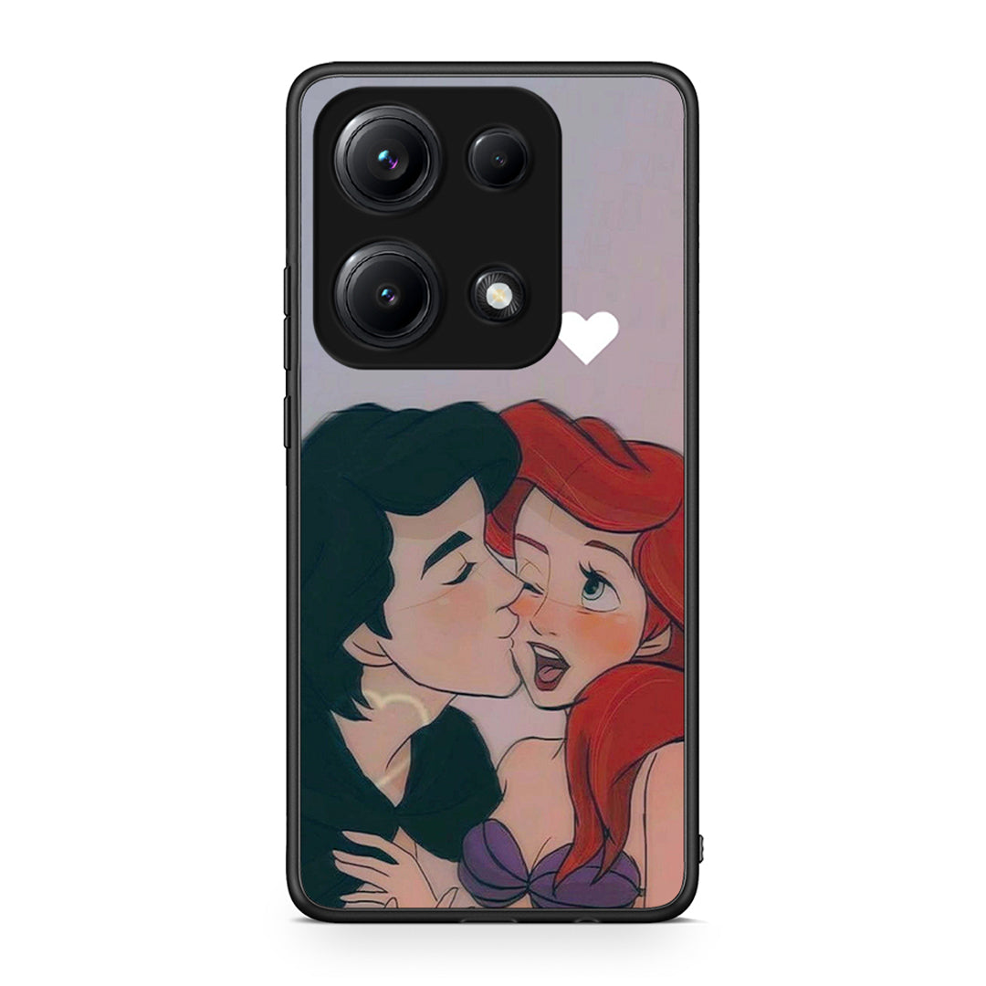 Xiaomi Redmi Note 14S Mermaid Love Θήκη Αγίου Βαλεντίνου από τη Smartfits με σχέδιο στο πίσω μέρος και μαύρο περίβλημα | Smartphone case with colorful back and black bezels by Smartfits