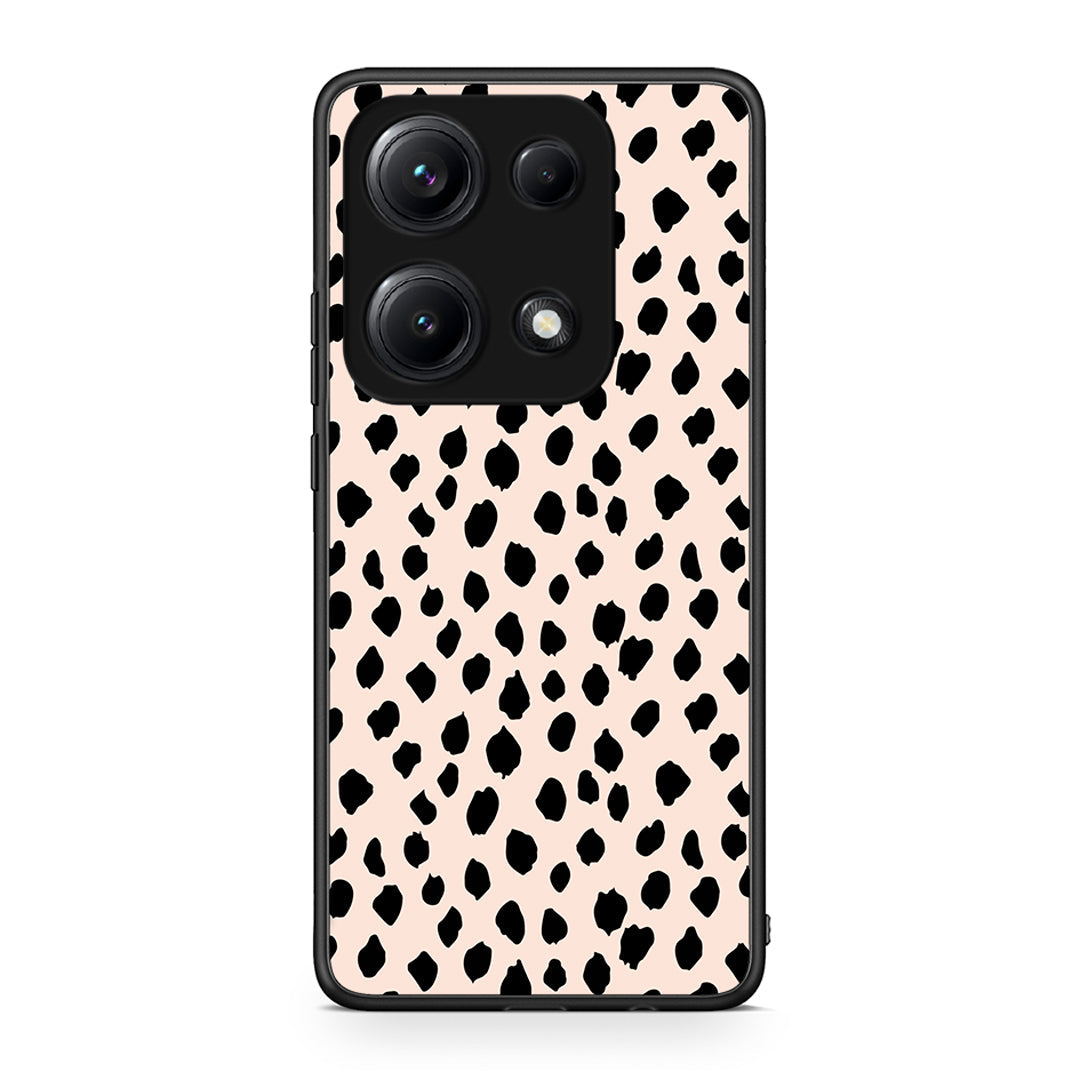 Xiaomi Redmi Note 14S New Polka Dots θήκη από τη Smartfits με σχέδιο στο πίσω μέρος και μαύρο περίβλημα | Smartphone case with colorful back and black bezels by Smartfits