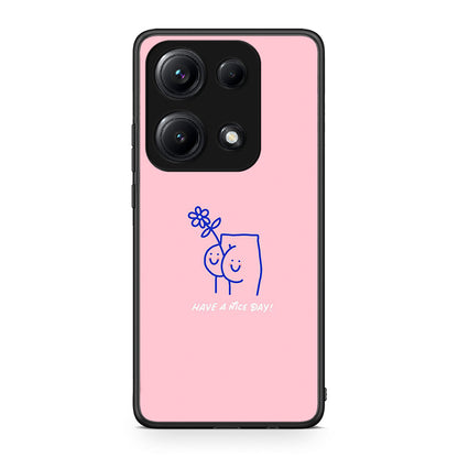 Xiaomi Redmi Note 14S Nice Day θήκη από τη Smartfits με σχέδιο στο πίσω μέρος και μαύρο περίβλημα | Smartphone case with colorful back and black bezels by Smartfits