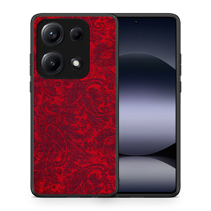 Θήκη Xiaomi Redmi Note 14S Paisley Cashmere από τη Smartfits με σχέδιο στο πίσω μέρος και μαύρο περίβλημα | Xiaomi Redmi Note 14S Paisley Cashmere case with colorful back and black bezels