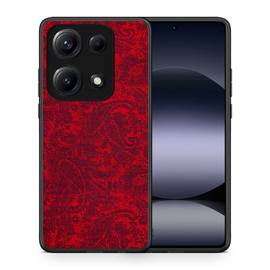 Θήκη Xiaomi Redmi Note 14S Paisley Cashmere από τη Smartfits με σχέδιο στο πίσω μέρος και μαύρο περίβλημα | Xiaomi Redmi Note 14S Paisley Cashmere case with colorful back and black bezels