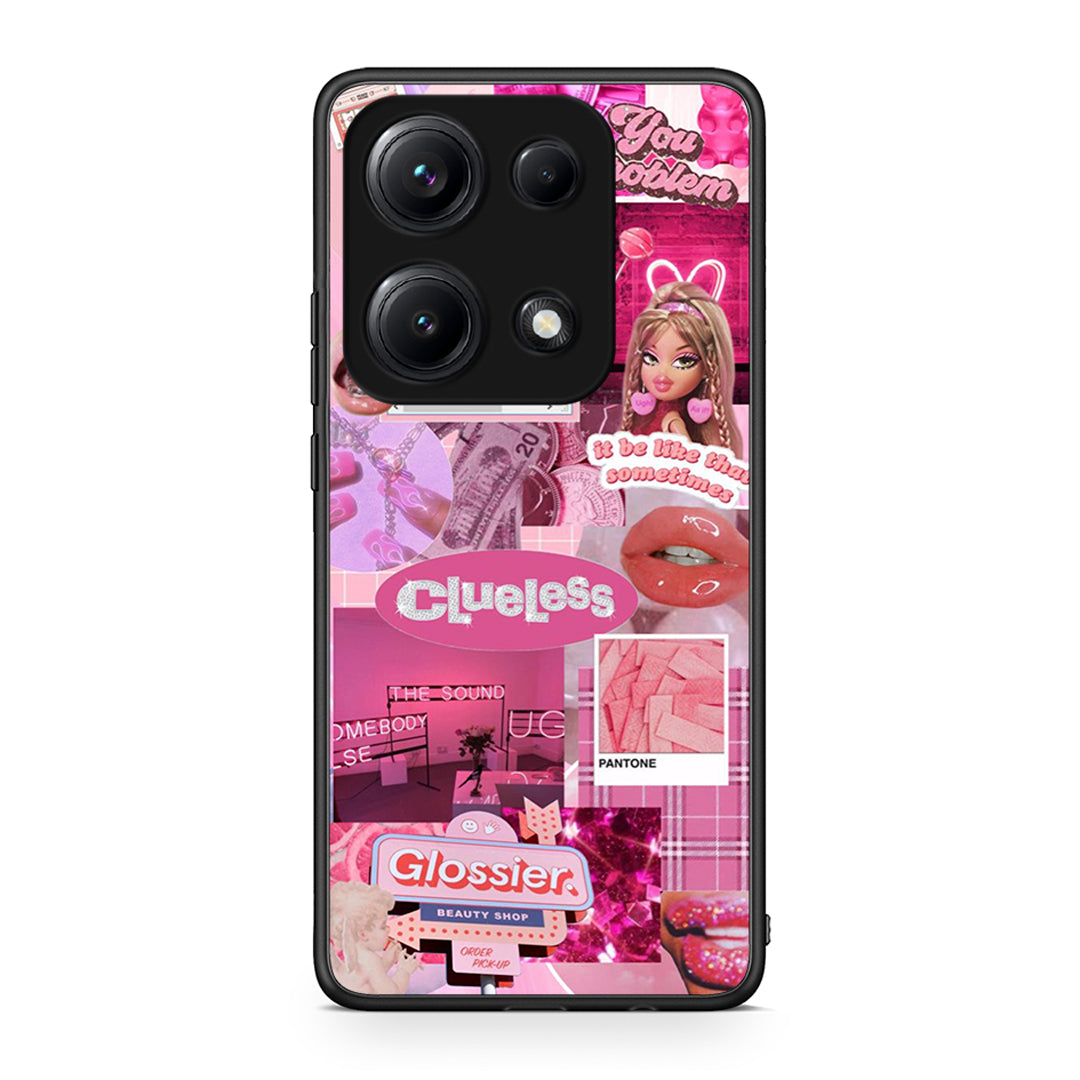 Xiaomi Redmi Note 14S Pink Love Θήκη Αγίου Βαλεντίνου από τη Smartfits με σχέδιο στο πίσω μέρος και μαύρο περίβλημα | Smartphone case with colorful back and black bezels by Smartfits