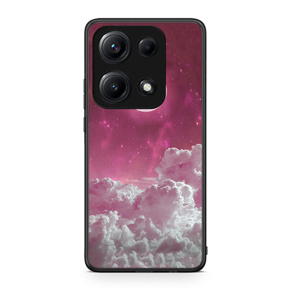 Xiaomi Redmi Note 14S Pink Moon Θήκη από τη Smartfits με σχέδιο στο πίσω μέρος και μαύρο περίβλημα | Smartphone case with colorful back and black bezels by Smartfits