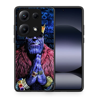 Θήκη Xiaomi Redmi Note 14S Thanos PopArt από τη Smartfits με σχέδιο στο πίσω μέρος και μαύρο περίβλημα | Xiaomi Redmi Note 14S Thanos PopArt case with colorful back and black bezels