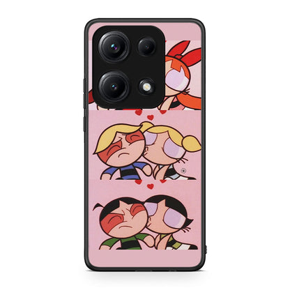 Xiaomi Redmi Note 14S Puff Love Θήκη Αγίου Βαλεντίνου από τη Smartfits με σχέδιο στο πίσω μέρος και μαύρο περίβλημα | Smartphone case with colorful back and black bezels by Smartfits
