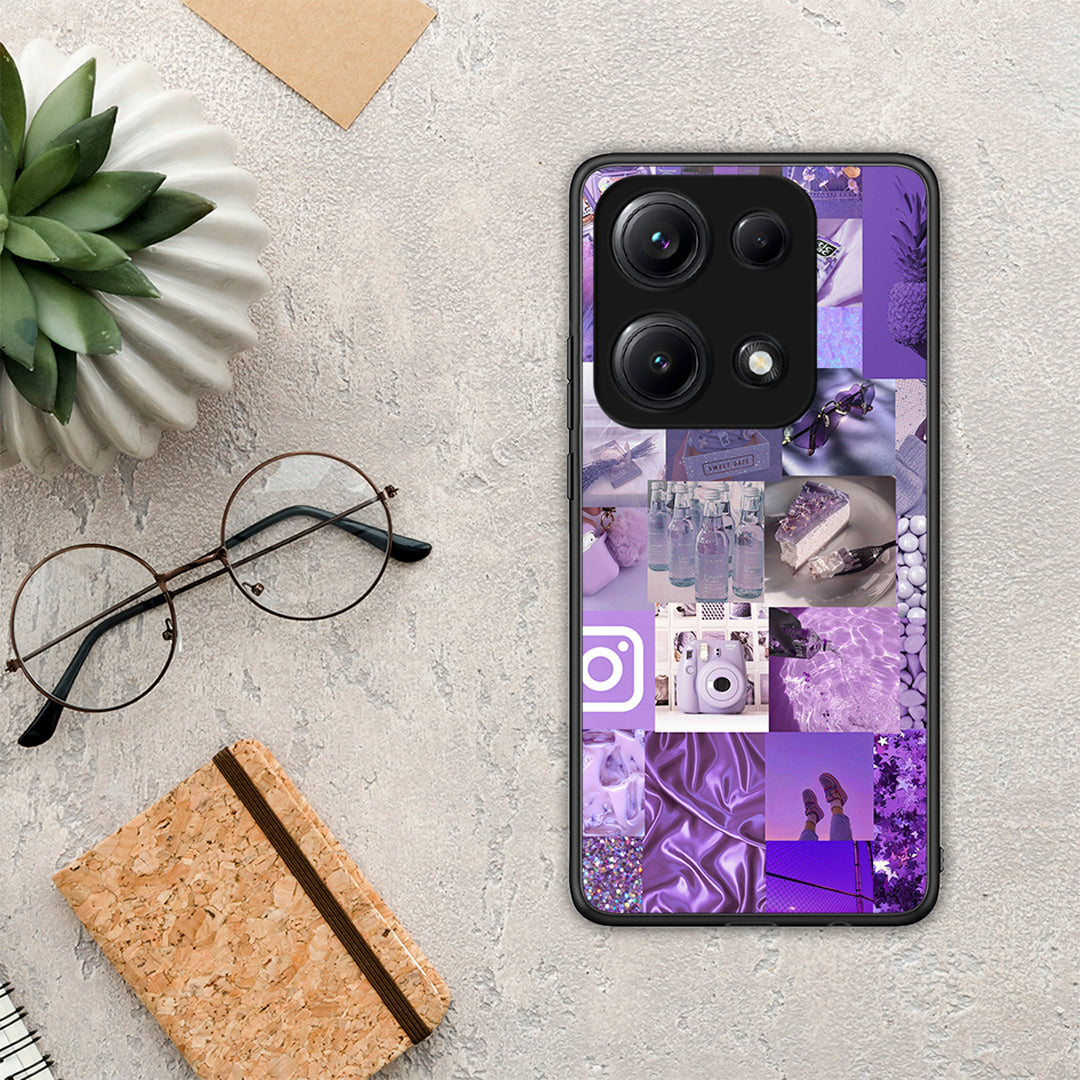 Purple Aesthetic Collage - Xiaomi Redmi Note 14S θήκη