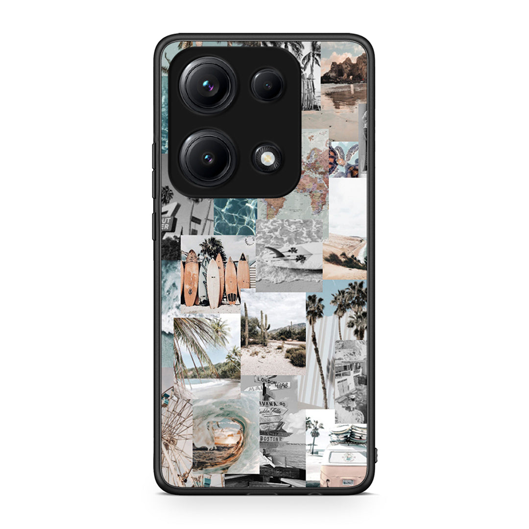 Xiaomi Redmi Note 14S Retro Beach Life Θήκη από τη Smartfits με σχέδιο στο πίσω μέρος και μαύρο περίβλημα | Smartphone case with colorful back and black bezels by Smartfits