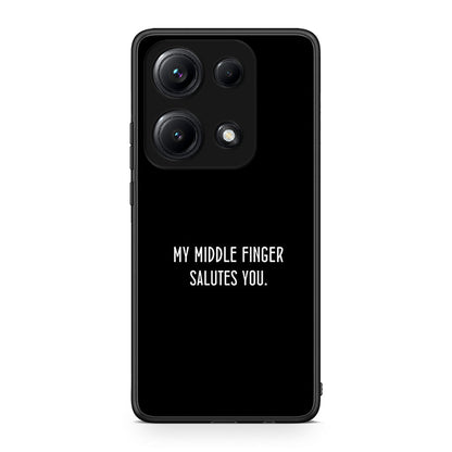 Xiaomi Redmi Note 14S Salute θήκη από τη Smartfits με σχέδιο στο πίσω μέρος και μαύρο περίβλημα | Smartphone case with colorful back and black bezels by Smartfits