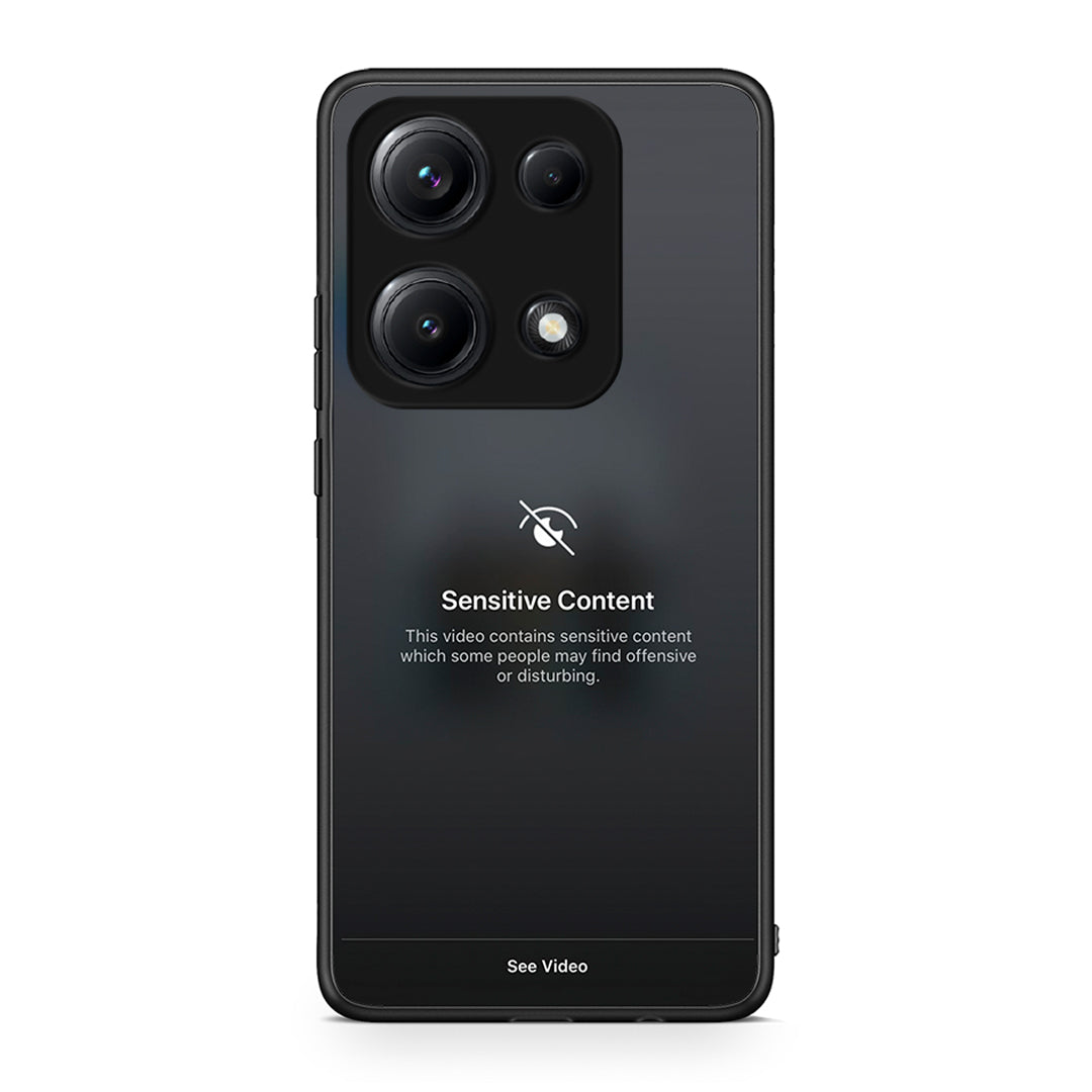 Xiaomi Redmi Note 14S Sensitive Content θήκη από τη Smartfits με σχέδιο στο πίσω μέρος και μαύρο περίβλημα | Smartphone case with colorful back and black bezels by Smartfits