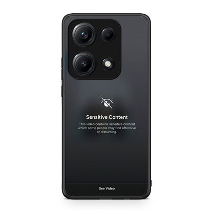 Xiaomi Redmi Note 14S Sensitive Content θήκη από τη Smartfits με σχέδιο στο πίσω μέρος και μαύρο περίβλημα | Smartphone case with colorful back and black bezels by Smartfits