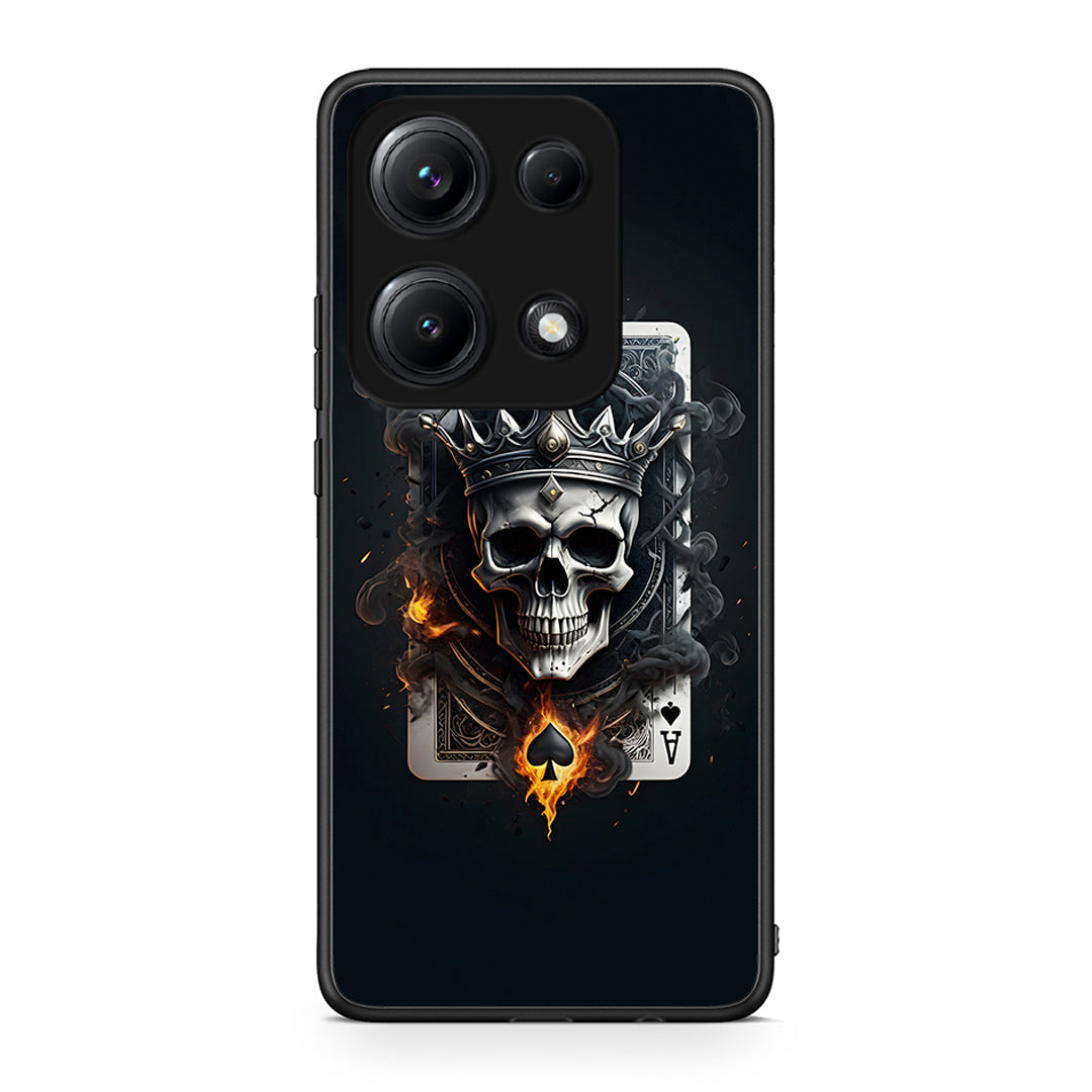 Xiaomi Redmi Note 14S Skull King Ace θήκη από τη Smartfits με σχέδιο στο πίσω μέρος και μαύρο περίβλημα | Smartphone case with colorful back and black bezels by Smartfits