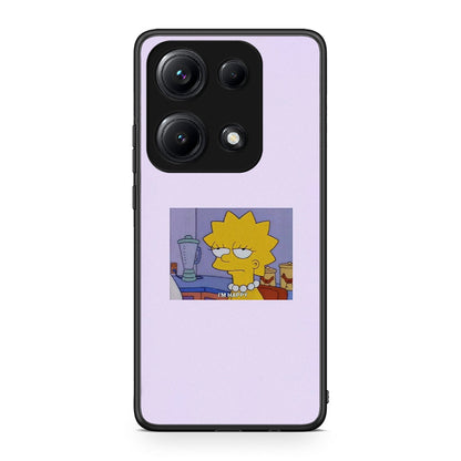 Xiaomi Redmi Note 14S So Happy θήκη από τη Smartfits με σχέδιο στο πίσω μέρος και μαύρο περίβλημα | Smartphone case with colorful back and black bezels by Smartfits