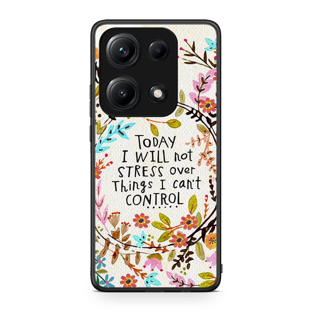Xiaomi Redmi Note 14S Stress Over θήκη από τη Smartfits με σχέδιο στο πίσω μέρος και μαύρο περίβλημα | Smartphone case with colorful back and black bezels by Smartfits