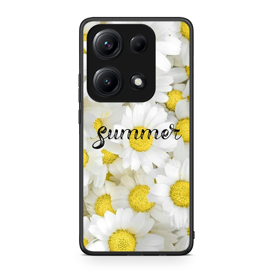 Xiaomi Redmi Note 14S Summer Daisies Θήκη από τη Smartfits με σχέδιο στο πίσω μέρος και μαύρο περίβλημα | Smartphone case with colorful back and black bezels by Smartfits