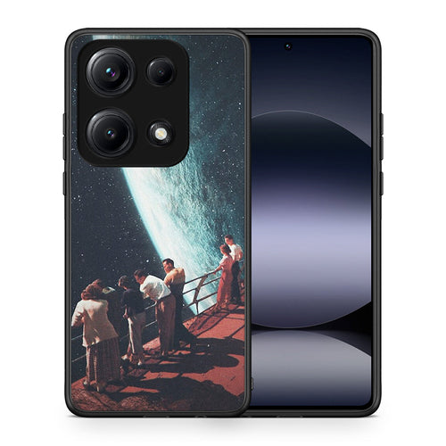 Θήκη Xiaomi Redmi Note 14S Surreal View από τη Smartfits με σχέδιο στο πίσω μέρος και μαύρο περίβλημα | Xiaomi Redmi Note 14S Surreal View case with colorful back and black bezels
