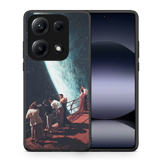 Θήκη Xiaomi Redmi Note 14S Surreal View από τη Smartfits με σχέδιο στο πίσω μέρος και μαύρο περίβλημα | Xiaomi Redmi Note 14S Surreal View case with colorful back and black bezels