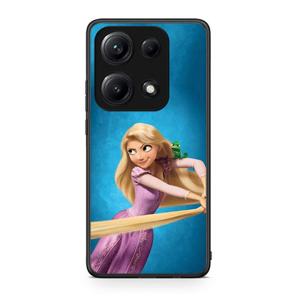 Xiaomi Redmi Note 14S Tangled 2 Θήκη Αγίου Βαλεντίνου από τη Smartfits με σχέδιο στο πίσω μέρος και μαύρο περίβλημα | Smartphone case with colorful back and black bezels by Smartfits