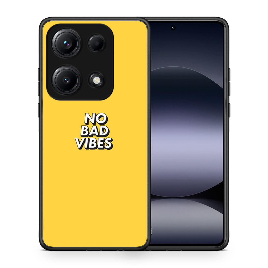 Θήκη Xiaomi Redmi Note 14S Vibes Text από τη Smartfits με σχέδιο στο πίσω μέρος και μαύρο περίβλημα | Xiaomi Redmi Note 14S Vibes Text case with colorful back and black bezels