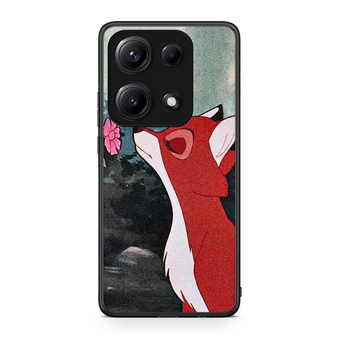 Xiaomi Redmi Note 14S Tod And Vixey Love 2 θήκη από τη Smartfits με σχέδιο στο πίσω μέρος και μαύρο περίβλημα | Smartphone case with colorful back and black bezels by Smartfits