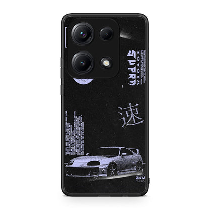 Xiaomi Redmi Note 14S Tokyo Drift Θήκη Αγίου Βαλεντίνου από τη Smartfits με σχέδιο στο πίσω μέρος και μαύρο περίβλημα | Smartphone case with colorful back and black bezels by Smartfits