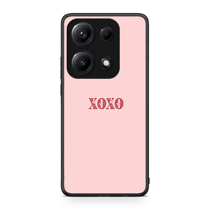 Xiaomi Redmi Note 14S XOXO Love θήκη από τη Smartfits με σχέδιο στο πίσω μέρος και μαύρο περίβλημα | Smartphone case with colorful back and black bezels by Smartfits