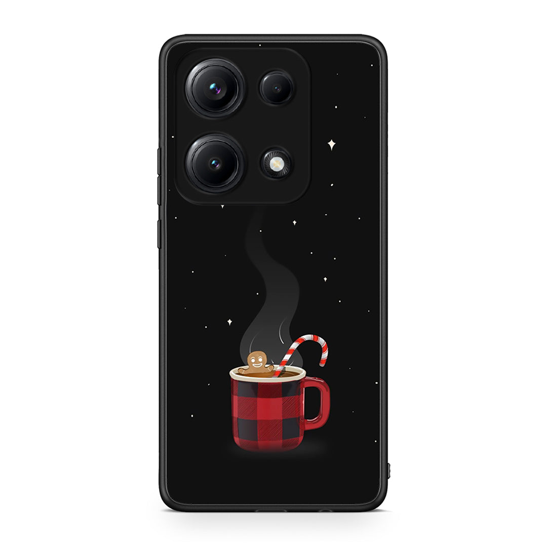 Xiaomi Redmi Note 14S Xmas Bathing θήκη από τη Smartfits με σχέδιο στο πίσω μέρος και μαύρο περίβλημα | Smartphone case with colorful back and black bezels by Smartfits