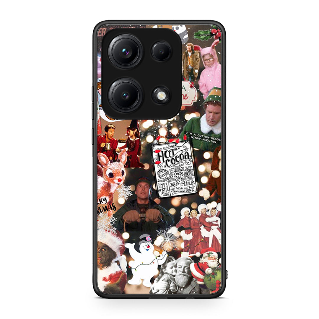 Xiaomi Redmi Note 14S Xmas Movies θήκη από τη Smartfits με σχέδιο στο πίσω μέρος και μαύρο περίβλημα | Smartphone case with colorful back and black bezels by Smartfits