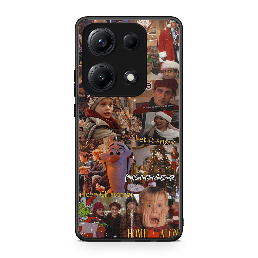 Xiaomi Redmi Note 14S Xmas Wishes θήκη από τη Smartfits με σχέδιο στο πίσω μέρος και μαύρο περίβλημα | Smartphone case with colorful back and black bezels by Smartfits