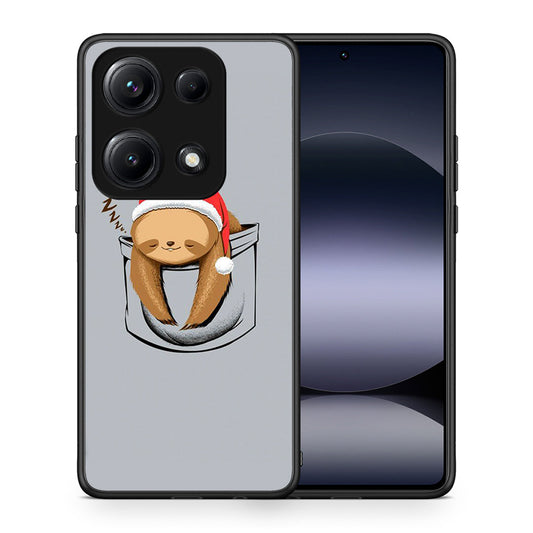 Θήκη Xiaomi Redmi Note 14S Xmas Zzzz από τη Smartfits με σχέδιο στο πίσω μέρος και μαύρο περίβλημα | Xiaomi Redmi Note 14S Xmas Zzzz case with colorful back and black bezels
