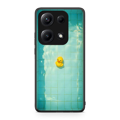 Xiaomi Redmi Note 14S Yellow Duck θήκη από τη Smartfits με σχέδιο στο πίσω μέρος και μαύρο περίβλημα | Smartphone case with colorful back and black bezels by Smartfits