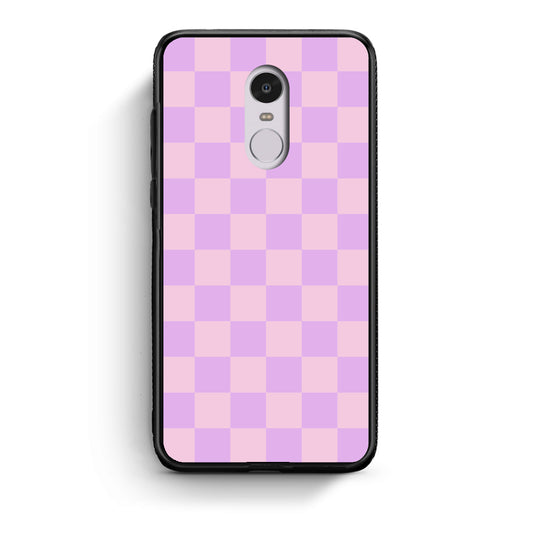 Θήκη Xiaomi Redmi Note 4 / 4X Lavender and Pink Checkerboard από τη Smartfits με σχέδιο στο πίσω μέρος και μαύρο περίβλημα | Xiaomi Redmi Note 4 / 4X Lavender and Pink Checkerboard case with colorful back and black bezels
