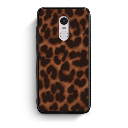 Θήκη Xiaomi Redmi Note 4 / 4X Leopard Print Dark Brown από τη Smartfits με σχέδιο στο πίσω μέρος και μαύρο περίβλημα | Xiaomi Redmi Note 4 / 4X Leopard Print Dark Brown case with colorful back and black bezels