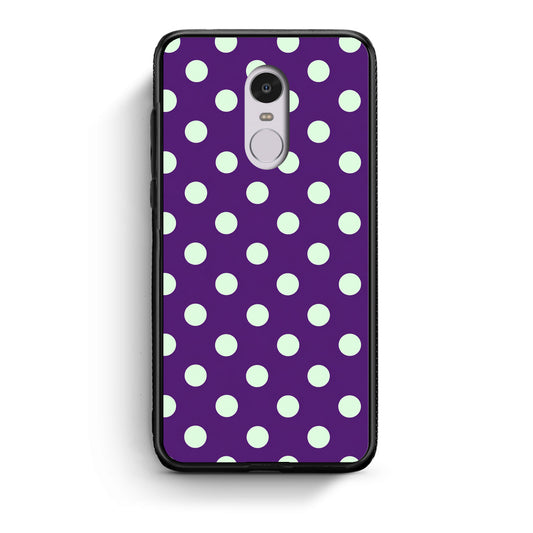 Θήκη Xiaomi Redmi Note 4 / 4X Mint Polka Dots on Purple από τη Smartfits με σχέδιο στο πίσω μέρος και μαύρο περίβλημα | Xiaomi Redmi Note 4 / 4X Mint Polka Dots on Purple case with colorful back and black bezels