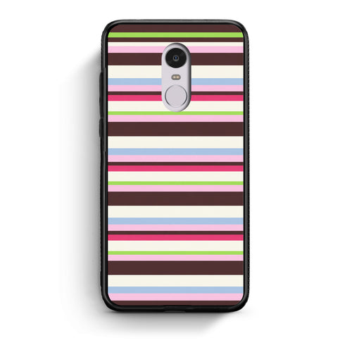 Θήκη Xiaomi Redmi Note 4 / 4X Multicolour Horizontal Stripes από τη Smartfits με σχέδιο στο πίσω μέρος και μαύρο περίβλημα | Xiaomi Redmi Note 4 / 4X Multicolour Horizontal Stripes case with colorful back and black bezels