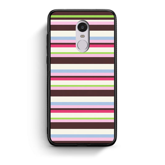 Θήκη Xiaomi Redmi Note 4 / 4X Multicolour Horizontal Stripes από τη Smartfits με σχέδιο στο πίσω μέρος και μαύρο περίβλημα | Xiaomi Redmi Note 4 / 4X Multicolour Horizontal Stripes case with colorful back and black bezels