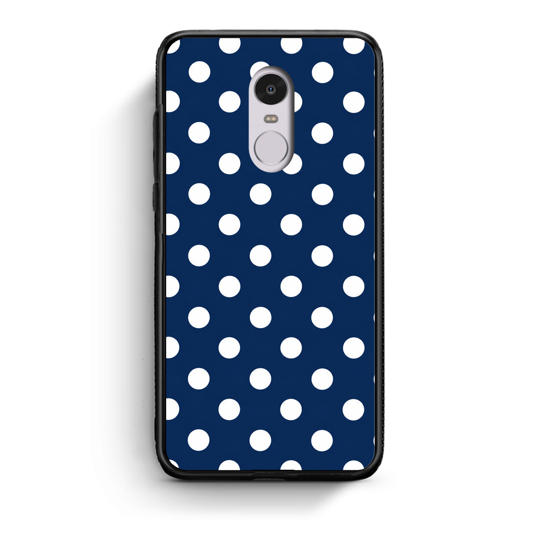 Θήκη Xiaomi Redmi Note 4 / 4X White Large Polka Dots on Navy από τη Smartfits με σχέδιο στο πίσω μέρος και μαύρο περίβλημα | Xiaomi Redmi Note 4 / 4X White Large Polka Dots on Navy case with colorful back and black bezels
