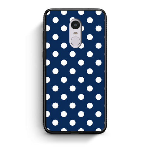 Θήκη Xiaomi Redmi Note 4 / 4X White Large Polka Dots on Navy από τη Smartfits με σχέδιο στο πίσω μέρος και μαύρο περίβλημα | Xiaomi Redmi Note 4 / 4X White Large Polka Dots on Navy case with colorful back and black bezels