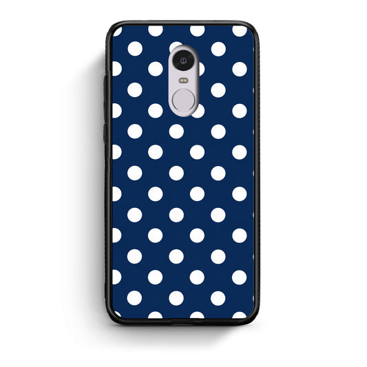Θήκη Xiaomi Redmi Note 4 / 4X White Large Polka Dots on Navy από τη Smartfits με σχέδιο στο πίσω μέρος και μαύρο περίβλημα | Xiaomi Redmi Note 4 / 4X White Large Polka Dots on Navy case with colorful back and black bezels