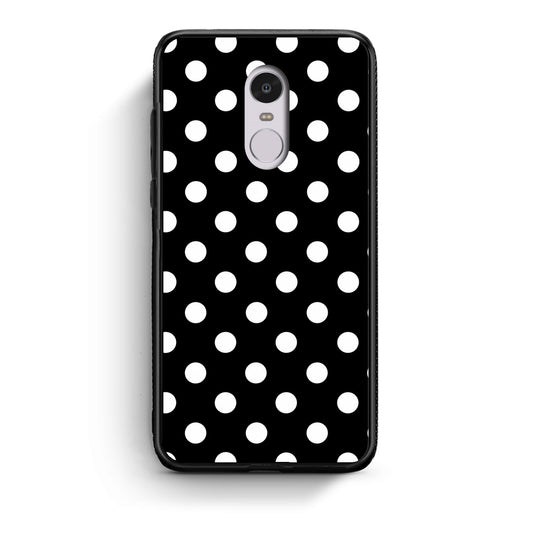 Θήκη Xiaomi Redmi Note 4 / 4X White Polka Dots on Black από τη Smartfits με σχέδιο στο πίσω μέρος και μαύρο περίβλημα | Xiaomi Redmi Note 4 / 4X White Polka Dots on Black case with colorful back and black bezels