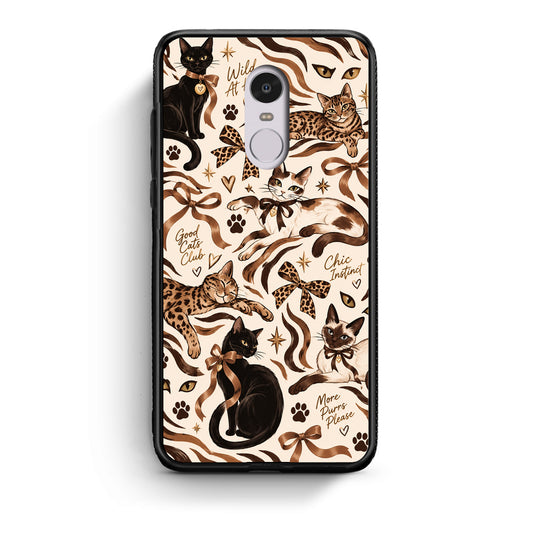 Θήκη Xiaomi Redmi Note 4 / 4X Wild Cats and Animal Print Collage από τη Smartfits με σχέδιο στο πίσω μέρος και μαύρο περίβλημα | Xiaomi Redmi Note 4 / 4X Wild Cats and Animal Print Collage case with colorful back and black bezels