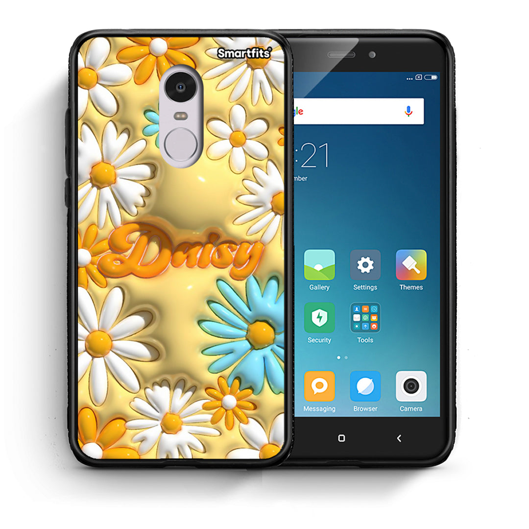 Θήκη Xiaomi Redmi Note 4/4X Bubble Daisies από τη Smartfits με σχέδιο στο πίσω μέρος και μαύρο περίβλημα | Xiaomi Redmi Note 4/4X Bubble Daisies case with colorful back and black bezels