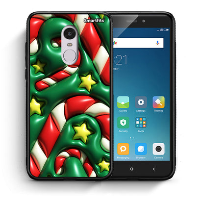 Θήκη Xiaomi Redmi Note 4/4X Christmas Bubbles από τη Smartfits με σχέδιο στο πίσω μέρος και μαύρο περίβλημα | Xiaomi Redmi Note 4/4X Christmas Bubbles case with colorful back and black bezels