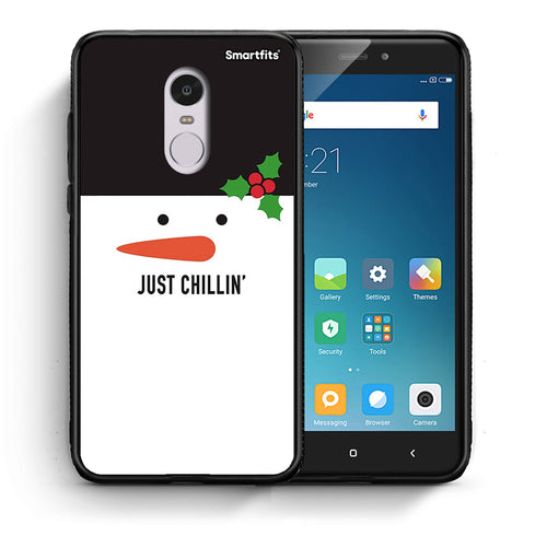 Θήκη Xiaomi Redmi Note 4/4X Christmas Chillin από τη Smartfits με σχέδιο στο πίσω μέρος και μαύρο περίβλημα | Xiaomi Redmi Note 4/4X Christmas Chillin case with colorful back and black bezels