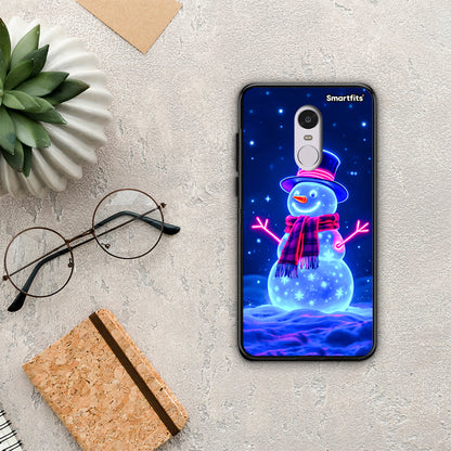 Christmas Neon Snowman - Xiaomi Redmi Note 4 / 4X θήκη