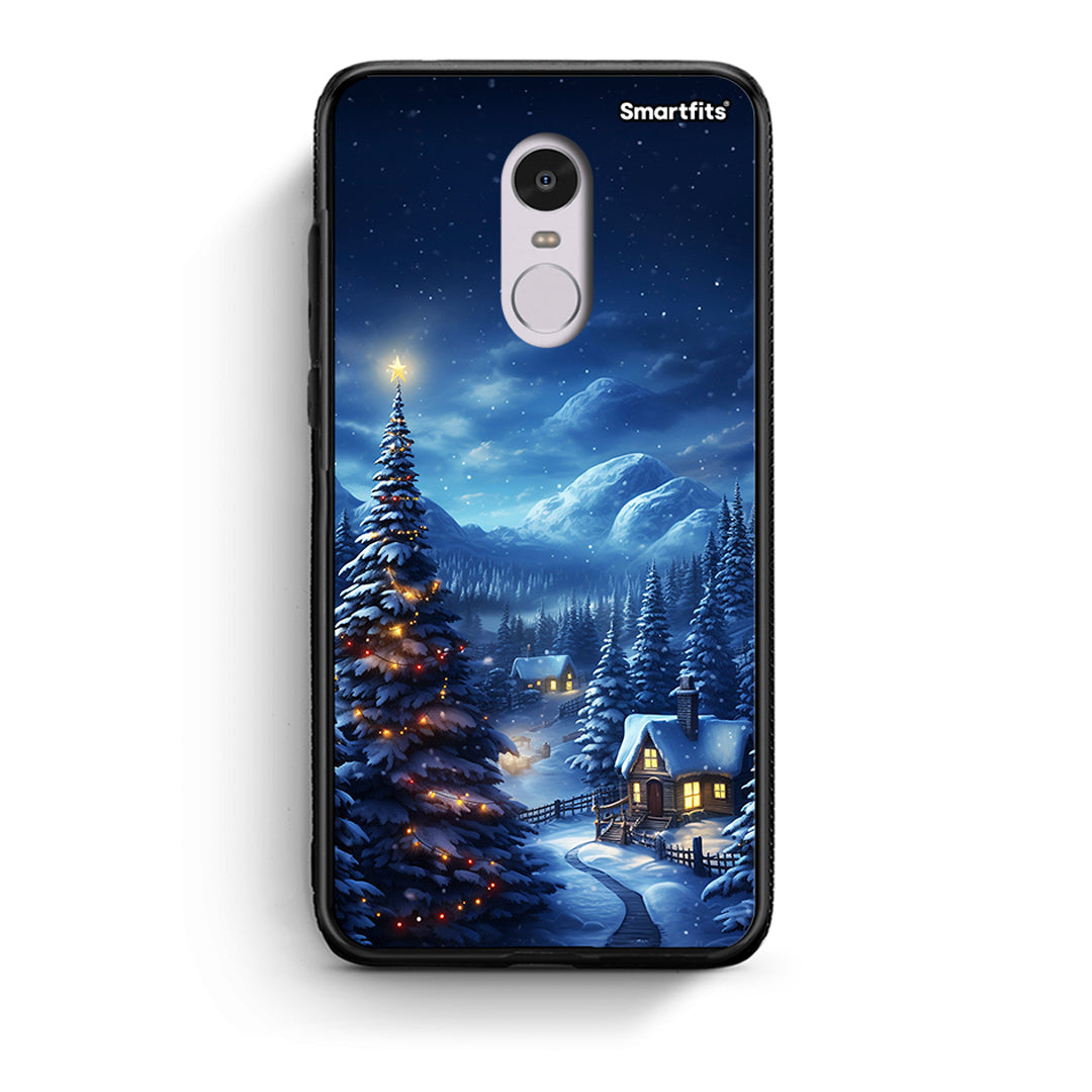 Xiaomi Redmi Note 4/4X Christmas Scenery θήκη από τη Smartfits με σχέδιο στο πίσω μέρος και μαύρο περίβλημα | Smartphone case with colorful back and black bezels by Smartfits