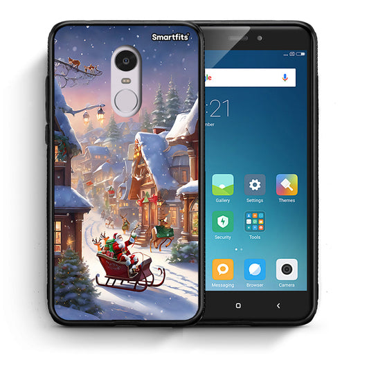 Θήκη Xiaomi Redmi Note 4/4X Christmas Snow από τη Smartfits με σχέδιο στο πίσω μέρος και μαύρο περίβλημα | Xiaomi Redmi Note 4/4X Christmas Snow case with colorful back and black bezels