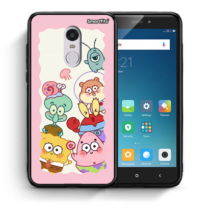 Θήκη Xiaomi Redmi Note 4/4X Cute Companion από τη Smartfits με σχέδιο στο πίσω μέρος και μαύρο περίβλημα | Xiaomi Redmi Note 4/4X Cute Companion case with colorful back and black bezels